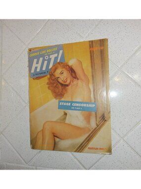 Vintage Hit! Magazine March 1953 Marilyn Waltz cheesecake pinup girls